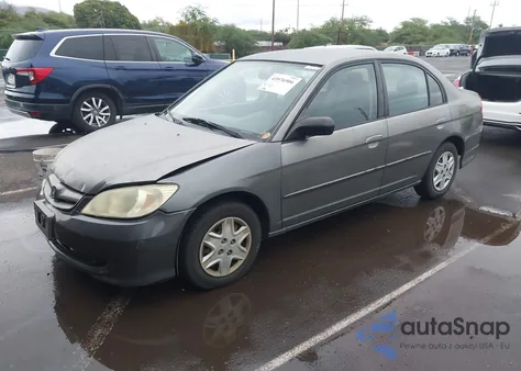 2005 Honda Civic Vp z USA, uszkodzony, nr VIN 2HGES16345H568246